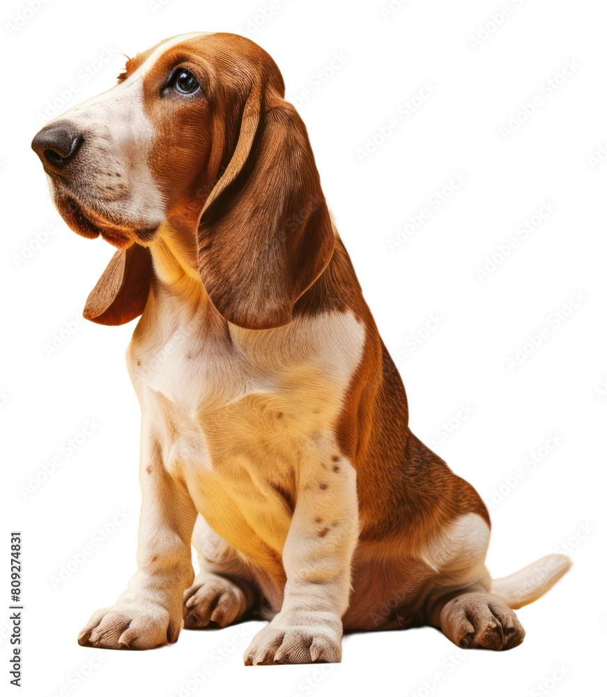 PNG Basset hound dog animal beagle mammal.