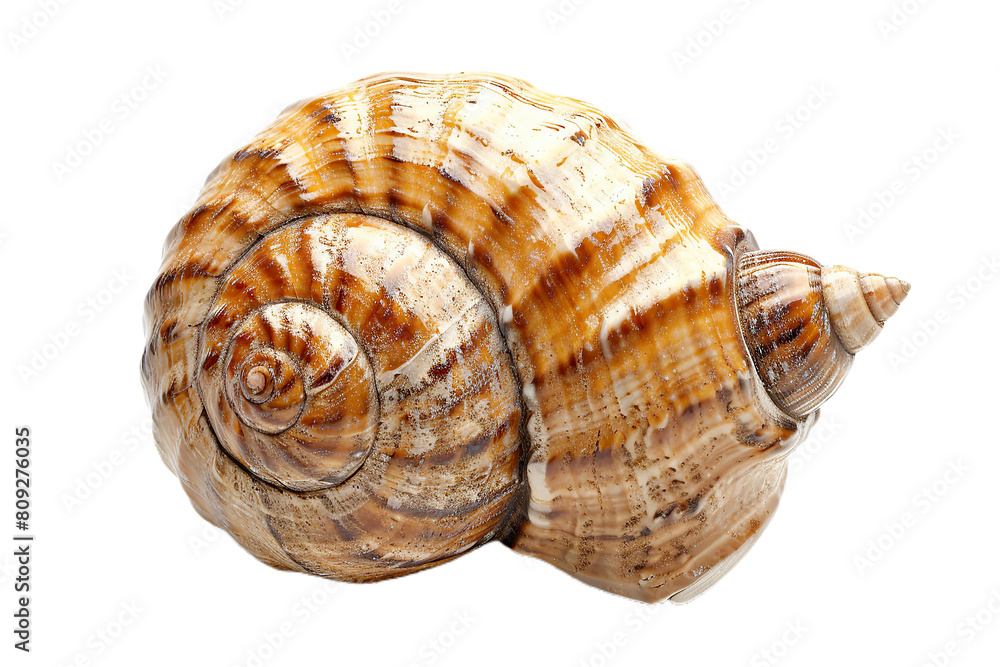 Sea Shell, Ocean Beach, Spiral Nature, Isolated Object, White Background Sea Shell, Ocean Beach, Spiral Nature, Isolated Object, White Background