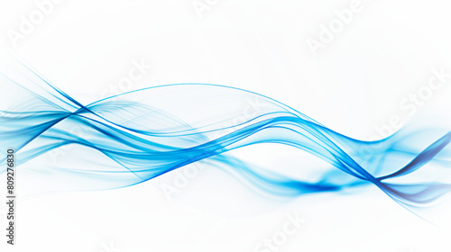 Smooth abstract blue and white waves design