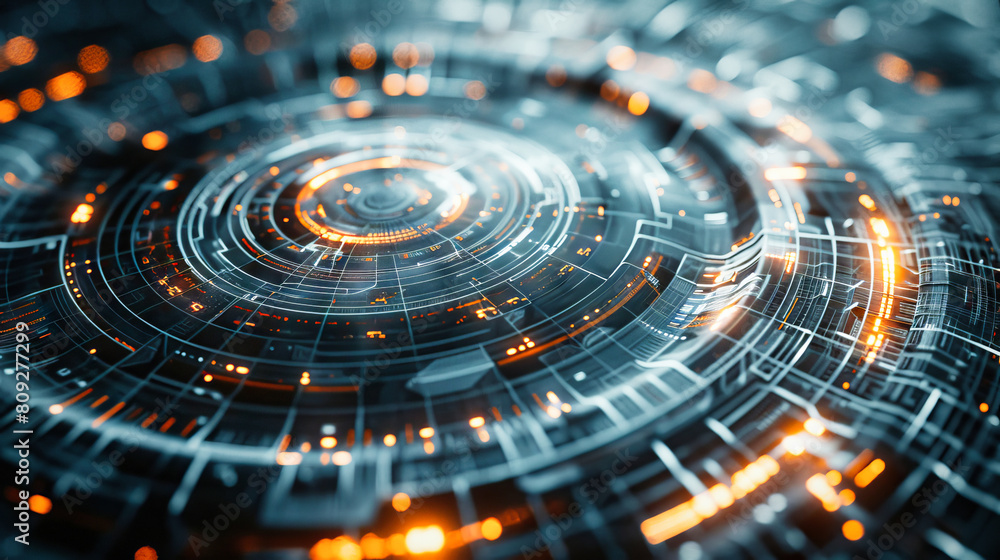 Abstract generic hologram interface Abstract generic hologram interface