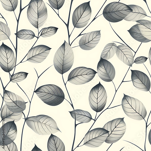 seamless pattern with leaves