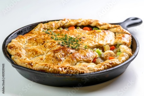 Delightful All-Crust Sheet Pan Chicken Pot Pie with Thyme Aroma