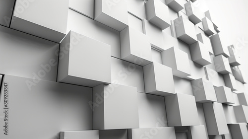 White Wall With Cubes for Sale