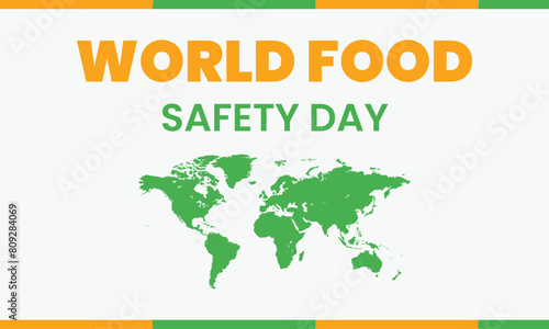 World food safety day June 7 poster templet design