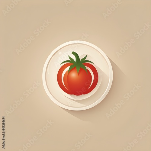 tomatoes on a plate logo