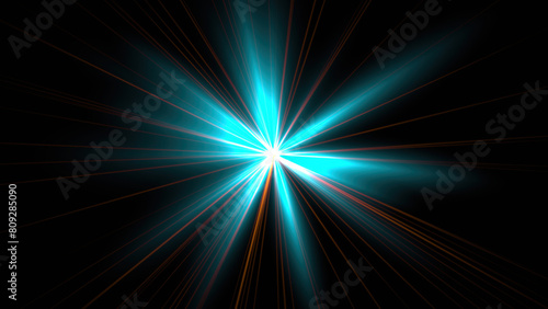 Abstract Shiny Star. Computer generated 3d render