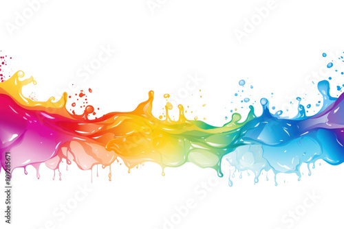 PNG Rainbow splash backgrounds pattern rainbow.