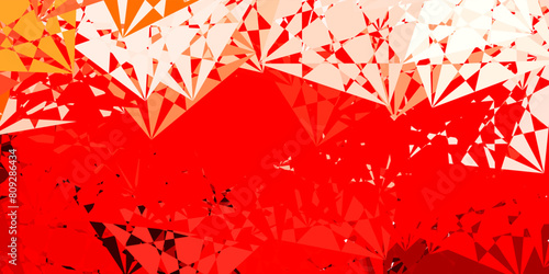 Light Red vector pattern with abstract shapes.