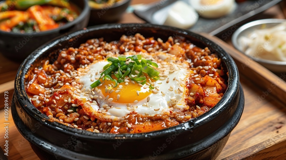 Hobakjuk of Korean traditional food. Generative Ai Hobakjuk of Korean traditional food. Generative Ai