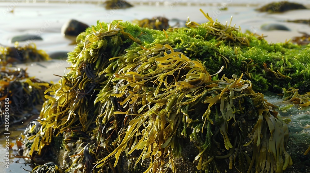 Lucian green Irish sea moss . Generative Ai Lucian green Irish sea moss . Generative Ai