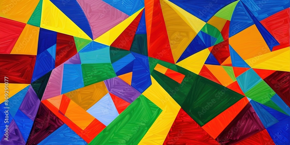 Fototapeta premium Colorful abstract mural