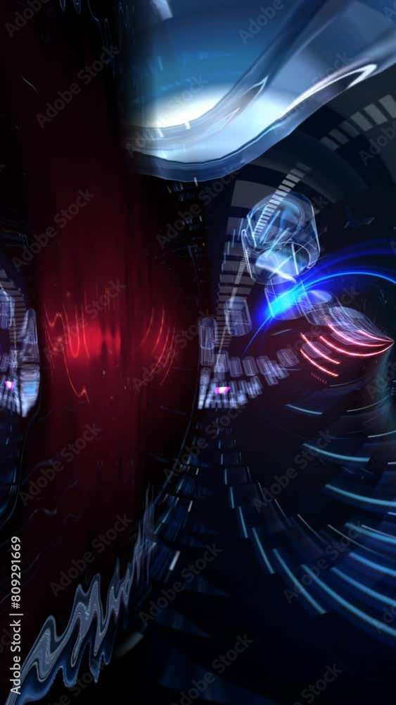 Abstract futuristic digital background vertical video Abstract futuristic digital background vertical video