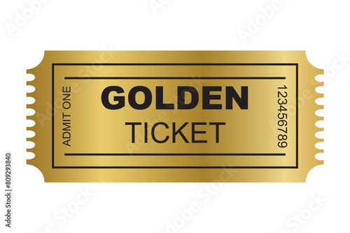 Golden Ticket Template Images