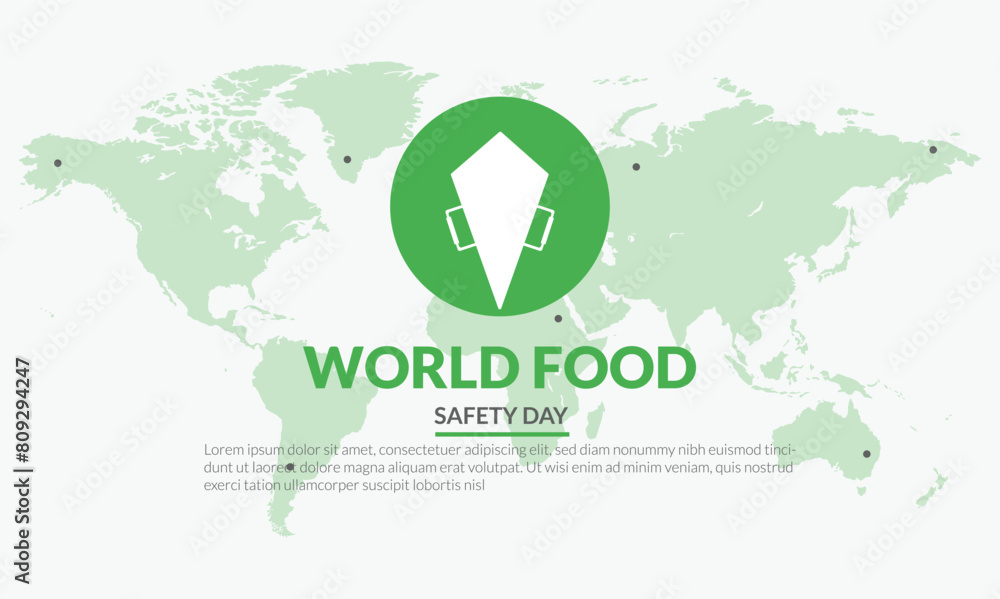 World food safety day June 7 poster templet design World food safety day June 7 poster templet design