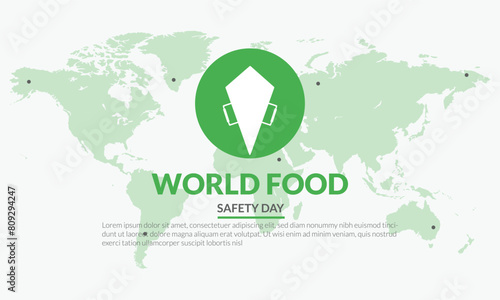 World food safety day June 7 poster templet design