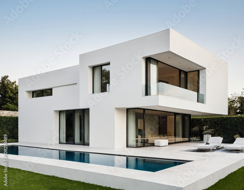 modern house with a swimming pool