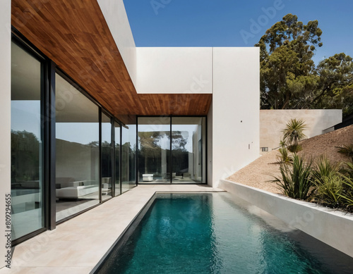 luxury house with a swimming pool © Erdem