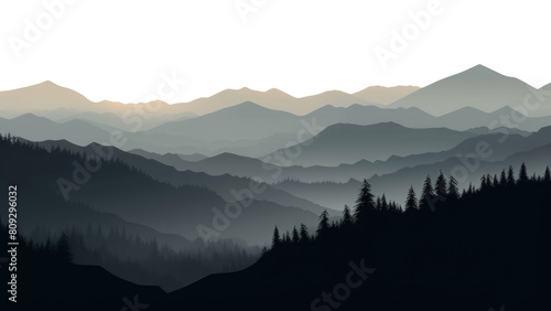 PNG Mountain landscapes silhouette landscape outdoors.