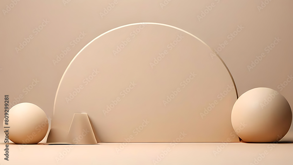 Fototapeta premium Minimal Abstract Background For Branding