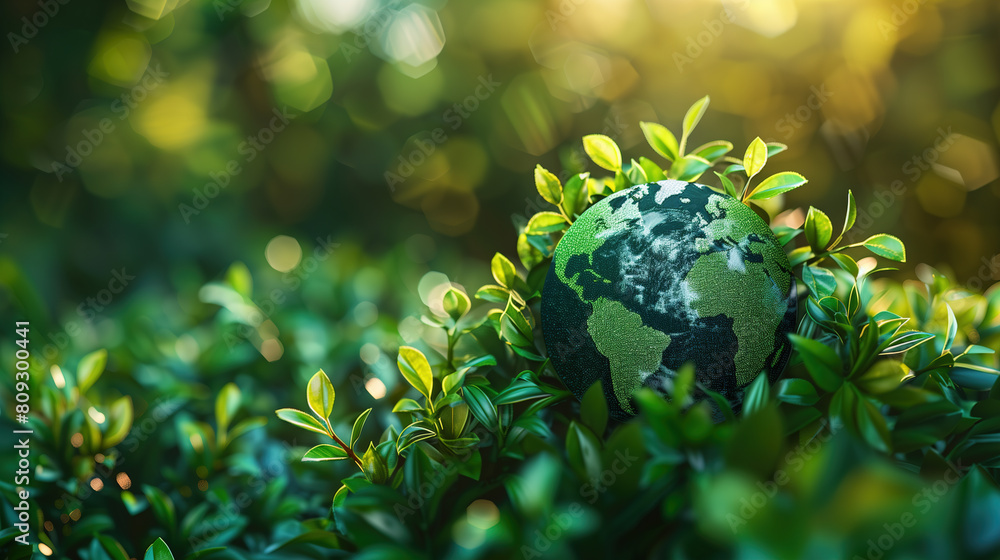 Green Globe on Bush Green Globe on Bush