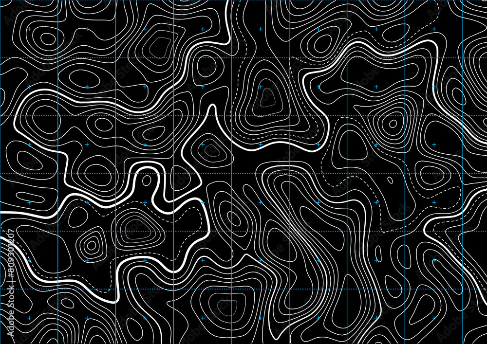 topographic map contour lines background