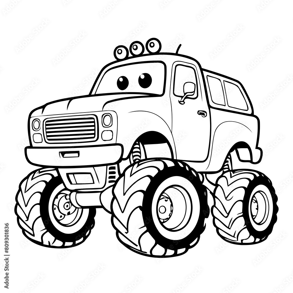 Cute vector illustration Monster doodle for toddlers colouring page Cute vector illustration Monster doodle for toddlers colouring page