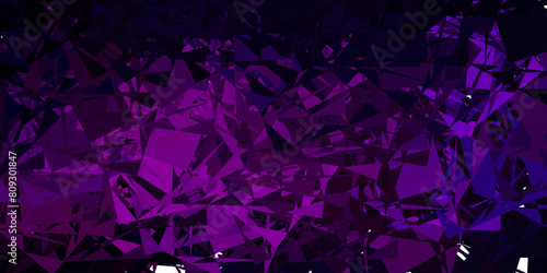 Dark Purple vector pattern with abstract shapes.