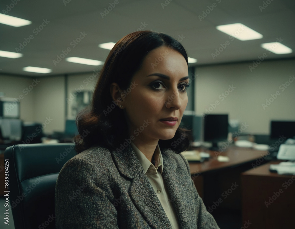 anxious office woman worker, waiting for interview and boss anxious office woman worker, waiting for interview and boss