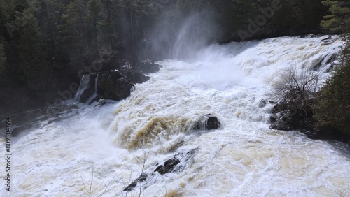 Fototapeta Naklejka Na Ścianę i Meble -  The waterfalls of Plaisance at Plaisance National Park - Canada travel photography