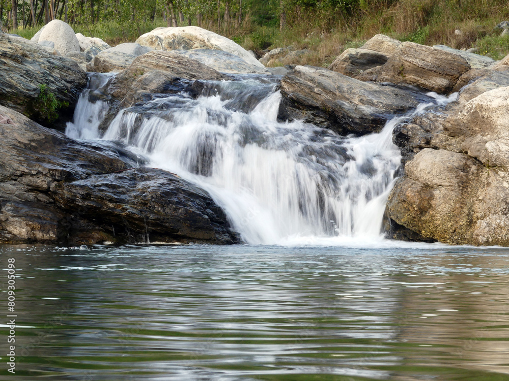 waterfall photo with long shutter speed waterfall photo with long shutter speed