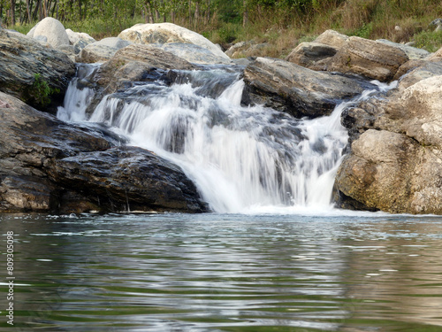 A beautiful waterfall photo with long shutter speed
