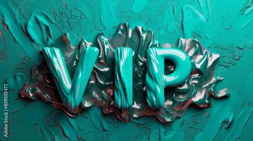 Turquoise Crystal VIP concept art poster. photo