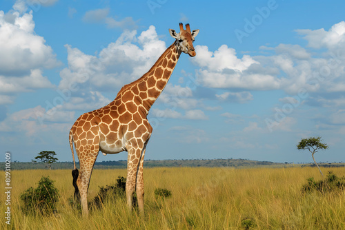 Giraffe in the Okavango Delta - Moremi National Park in Botswana © Nut Cdev