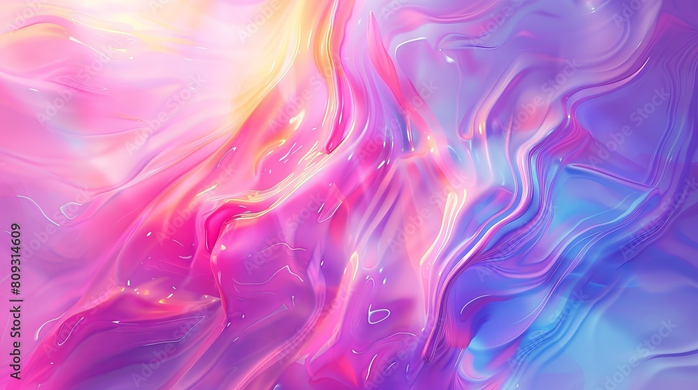 Gradient abstract background. Bright color liquid blend. Blurred fluid colorful mix. Modern design template for web covers, ad banners, posters, brochures, flyers. Raster illustration image