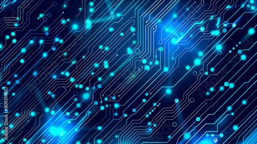 Abstract Technology Circuit Board Patterned Background