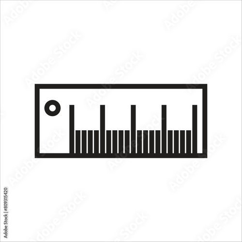 ruler vector icon line temlate