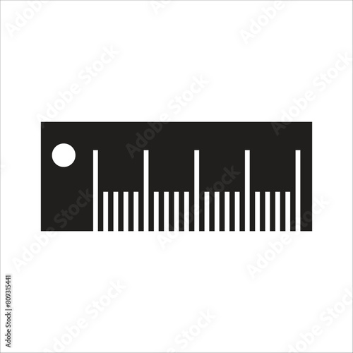 ruler vector icon line temlate