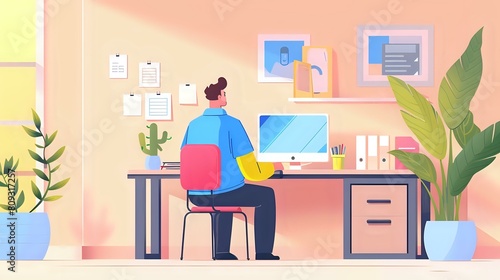 Wallpaper Mural Loan Originator's Work Scene: Client Consultations, Document Reviews, and Credit Checks Torontodigital.ca