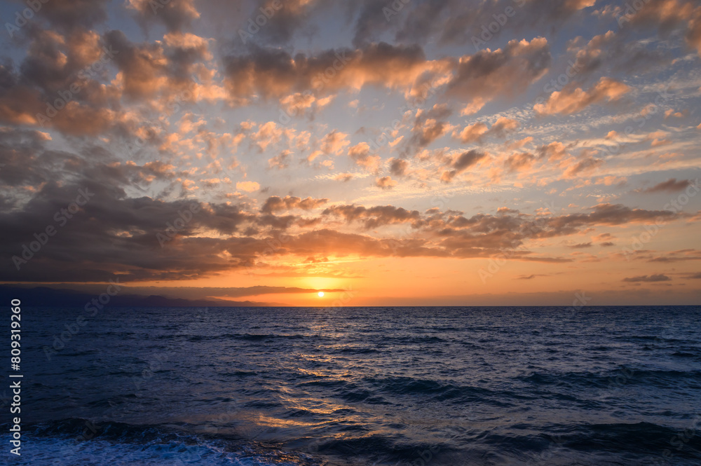 Beautiful sunset over the Mediterranean sea in Cyprus 1 Beautiful sunset over the Mediterranean sea in Cyprus 1