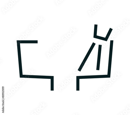  Bowl flush symbol. 
