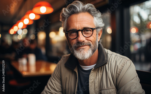 A man with a beard and glasses is seated at a table © imagineRbc