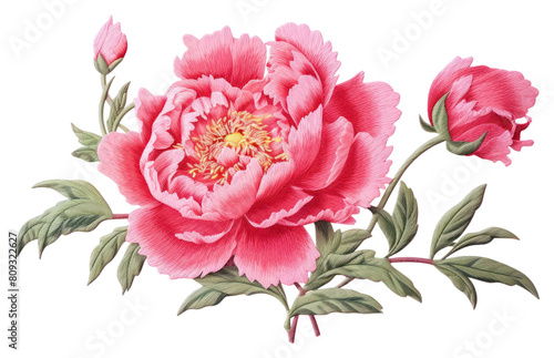 PNG  Blossom flower plant peony.