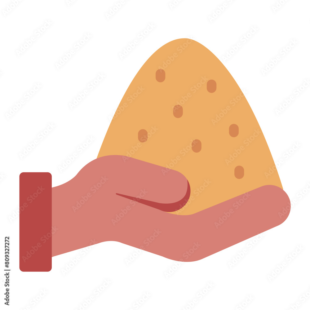 Hand holding Sand icon Hand holding Sand icon