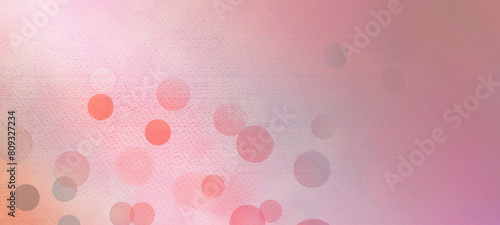 Pink bokeh widescreen background for Banner, Poster, celebration, event and various design works