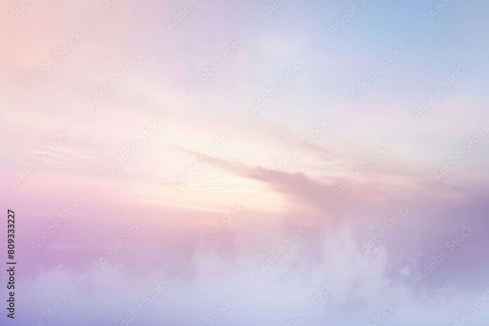 Serene skyscape with soft pastel hues of pink and blue, creating a tranquil background that evokes a sense of peacefulness and inspiration for various creative projects