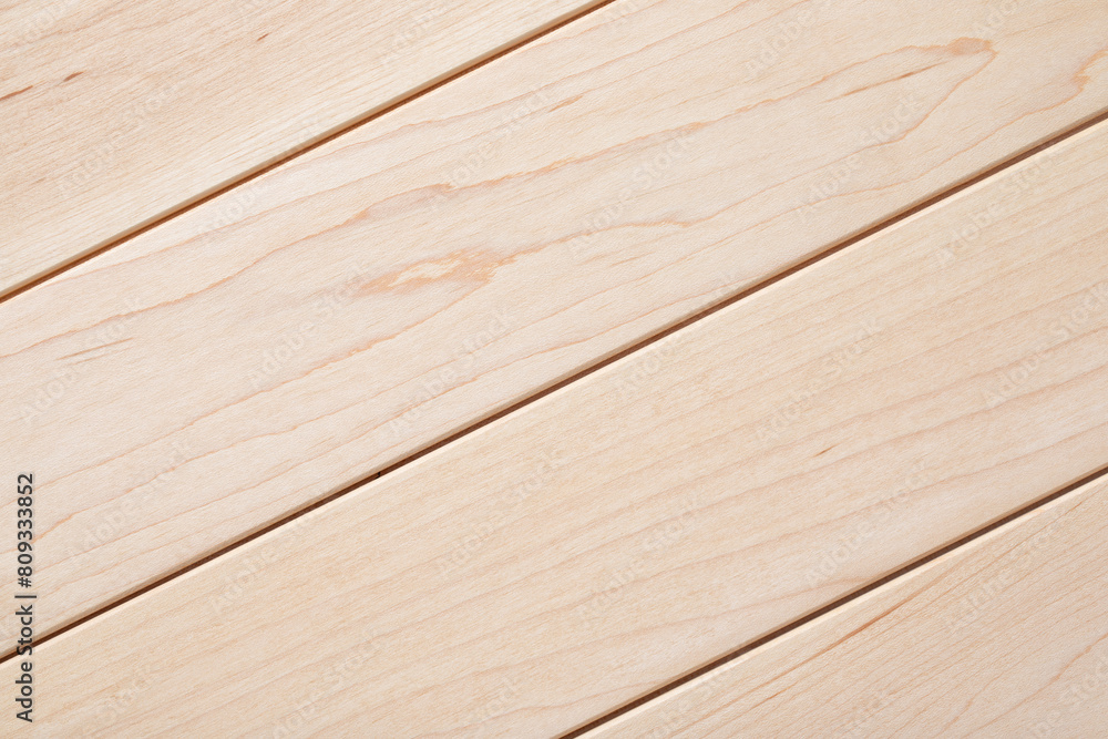 Fototapeta premium Maple wood plank desktop background. Maple wood texture background. Empty maple tabletop. wood texture background.