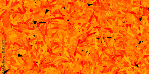 Dark Orange vector pattern with polygonal style.
