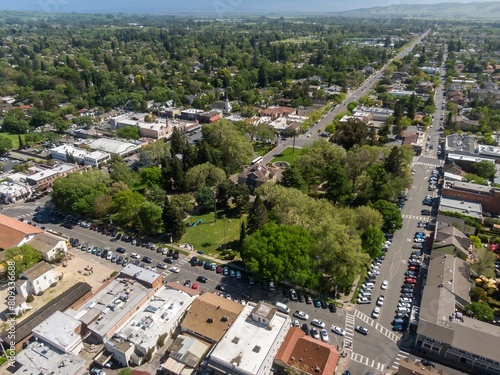 Картината върху платно Downtown Sonoma, California, United States of America.