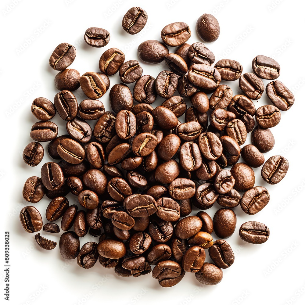Coffee Bean On White Background, Generative AI Coffee Bean On White Background, Generative AI