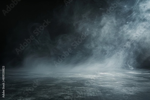 Atmospheric image featuring mysterious wisps of smoke floating over a dimly lit, textured surface, creating a mood of intrigue and suspense perfect for abstract concepts photo